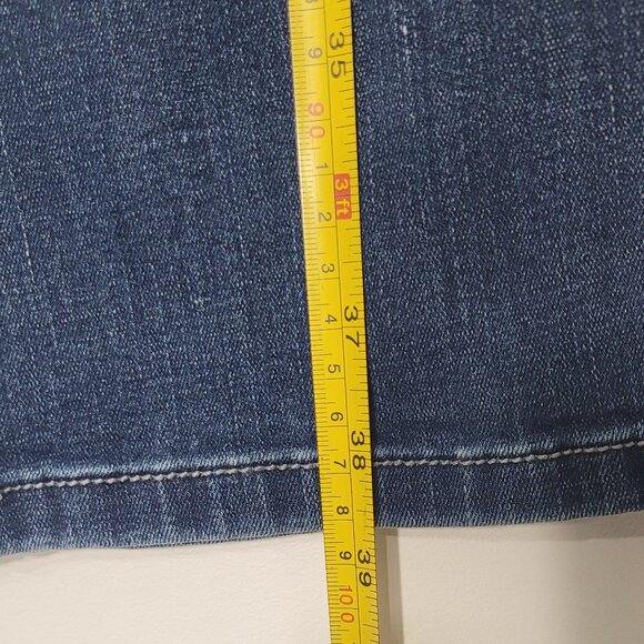 Denver Hayes Women's Blue Pockets Mid-Rise Casual Fit Straight Leg Denim Jean - Picture 10 of 13